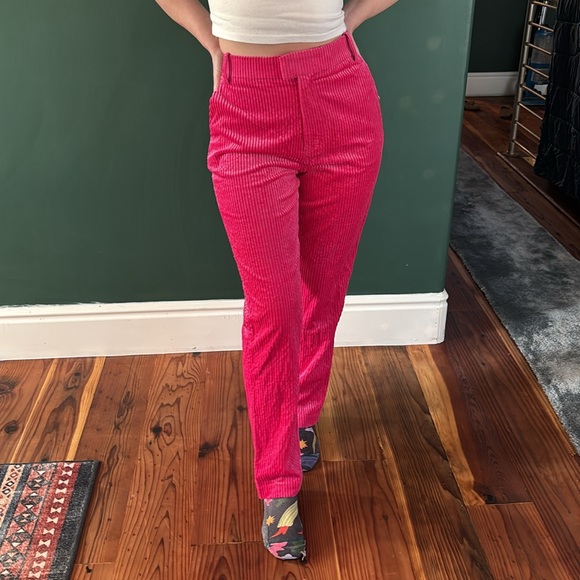 Raspberry Cord Pant - Picture 2 of 5